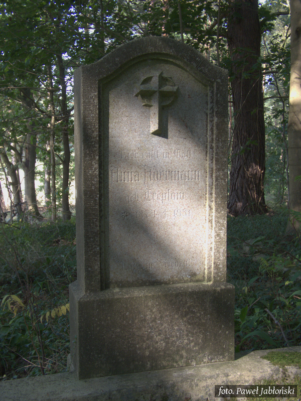 Ocalała płyta nagrobna